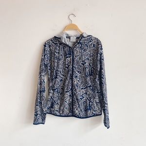 J. Crew New Balance Collab Paisley Anorak Zip Up Jacket Size S